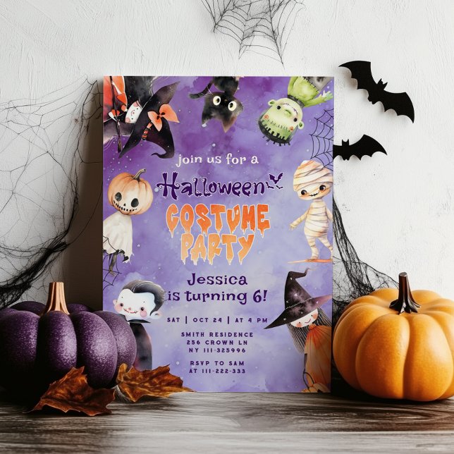 Cute kids Halloween costume party Invitation (Creator Uploaded)