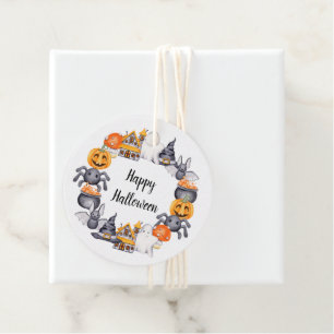 Cute Kids Halloween Party Favour Tags