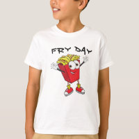Cute Kid's Happy Friday TGIF Funny T-Shirt Design