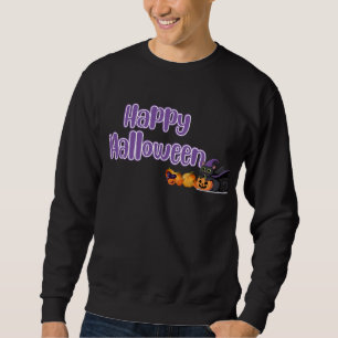 Cute Kids Happy Halloween Black Cat Sweatshirt