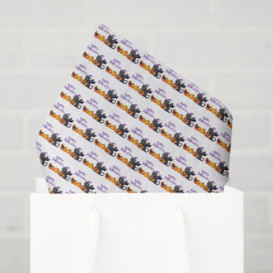 Cute Kids Happy Halloween Black Cat Tissue Paper
