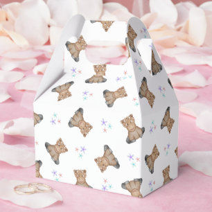 Cute Kids Highland Cow Barnyard Birthday Favour Box