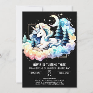 Cute Kids Horse Birthday Invitation