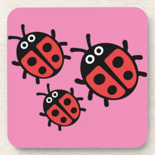 Cute Kids ladybird Family Coaster