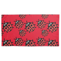 Cute Kids ladybird Family   Pillowcase