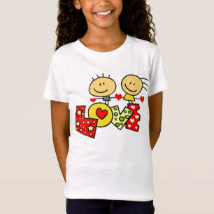 Cute Kids Love T-shirt for Girls
