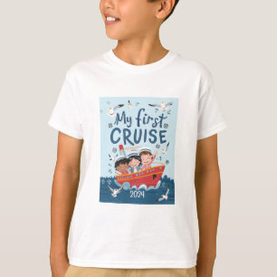 Cute Kids My First Cruise Custom T-Shirt