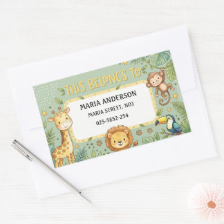 Cute Kids Name Labels : This Belongs to