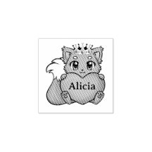 Cute Kids Name Rubber Stamp