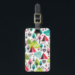 Cute kids owl luggage tag<br><div class="desc">Cute retro owl flower bird camping pattern travel tag. Cute retro illustration pattern tags for girls or kids. Cute christmas or holiday gift for your travel suitcase. Check out other designs in my designalicious store!</div>