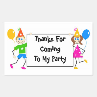 Cute Kids Personalised Birthday Party Favour Seal