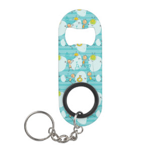 Cute kids playing on the beach pattern