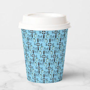 Cute Kids Pool Birthday Party invite Paper Cups