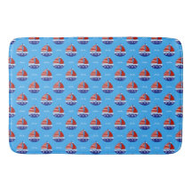 Cute Kids Sailboat Pattern Ocean Blue