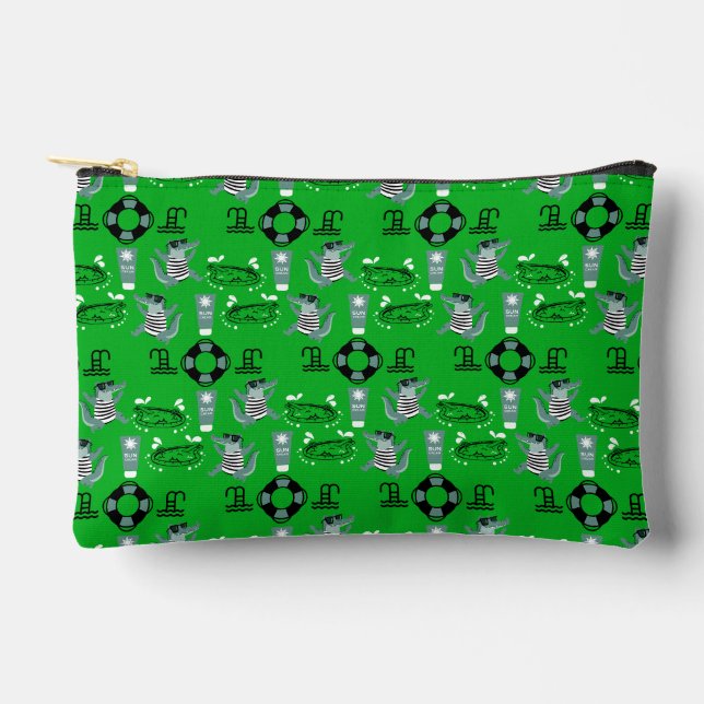 Cute Kids Swimming And Beach Accessory Pouch (Front)