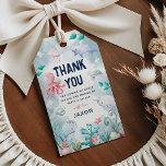 Cute Kids Under the Sea Birthday Thanks You Favour Gift Tags<br><div class="desc">Thank family and friends for helping make your party a splash with these cute 'Under the Sea' themed kids birthday thank you favour tags. Design features watercolor illustrations of a cute turtle, star fish, whale, octopus, shark, jelly fish, snails and botanical ocean foliage. Perfect for beach, summer and pool birthday...</div>