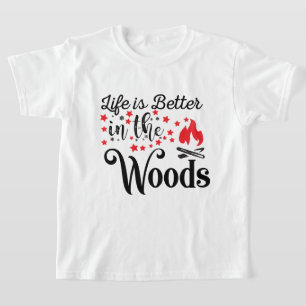 Cute kids unisex camper word art T-Shirt