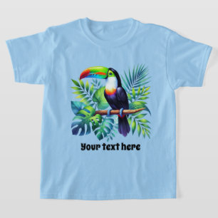 Cute kids unisex toucan customisable  T-Shirt