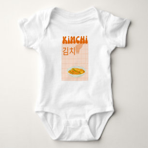 cute kimchi baby bodysuit