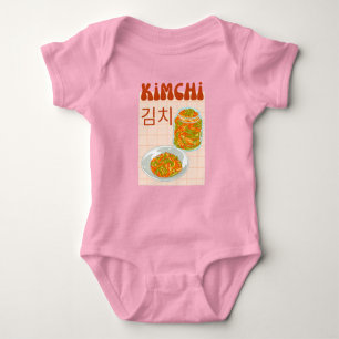 cute kimchi baby bodysuit