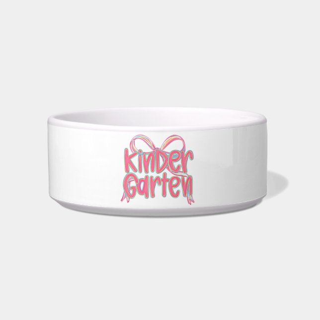 Cute Kindergarten Design with Ribbon Bowl (Front)