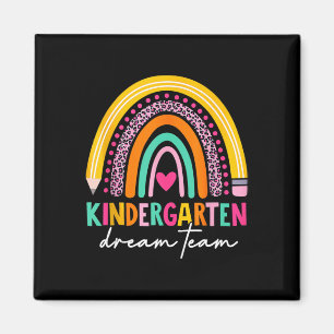 Cute Kindergarten Dream Team Back To School Teache Magnet