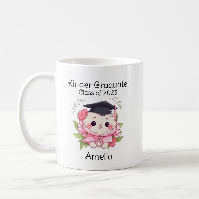 Cute Kindergarten Graduate Coffee Mug (Left)