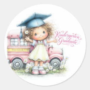 Cute Kindergarten Graduate Sticker 