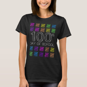 Cute Kindergarten Preschool 100 Days Of School Tea T-Shirt