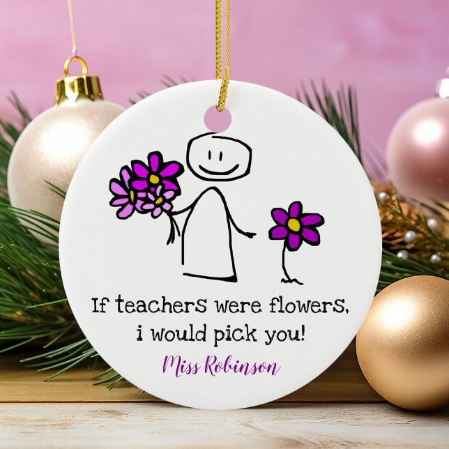 Cute Kindergarten Teacher Gift Ceramic Tree Decoration (Creator Uploaded)