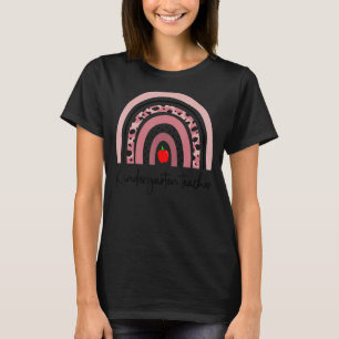 Cute Kindergarten Teacher With Rainbow Men Women T T-Shirt