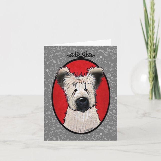 Cute KiniArt Briard Greeting Card (Front)
