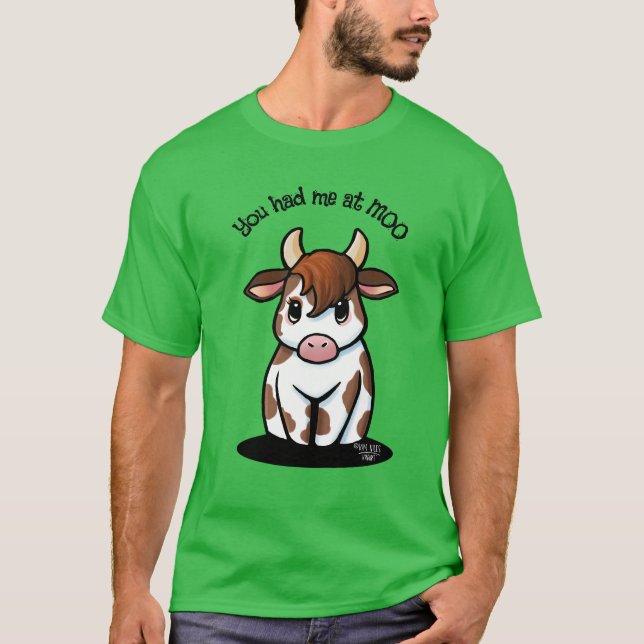 Cute KiniArt Cow T-Shirt (Front)