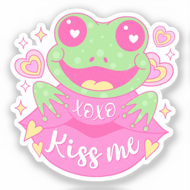 Cute Kiss Me Frog - Xoxo (Front)