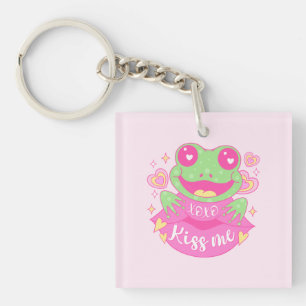 Cute Kiss Me Frog - Xoxo Key Ring