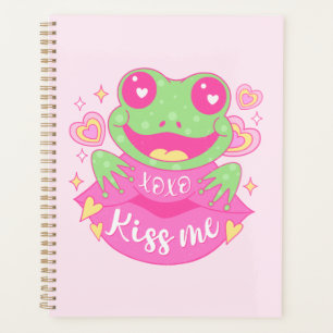 Cute Kiss Me Frog - Xoxo Planner