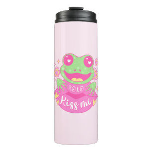 Cute Kiss Me Frog - Xoxo Thermal Tumbler