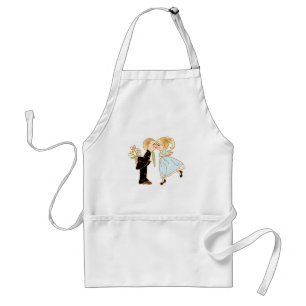 Cute Kissing Couple Wedding Reception Standard Apron