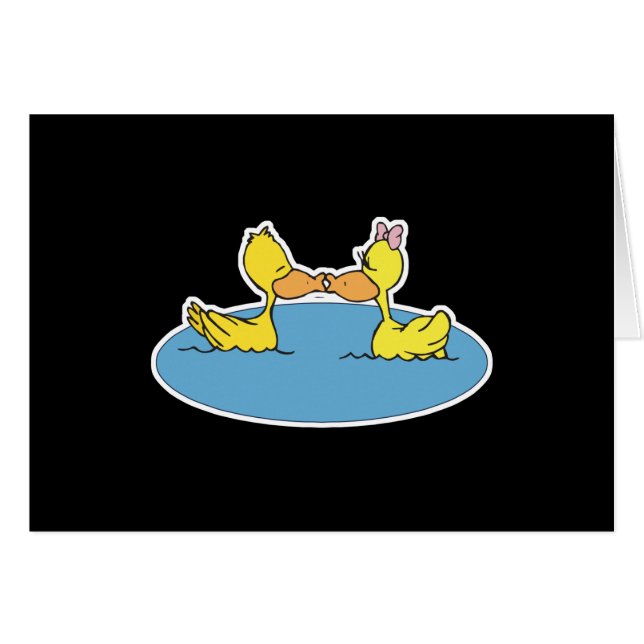 cute kissing ducks (Front Horizontal)