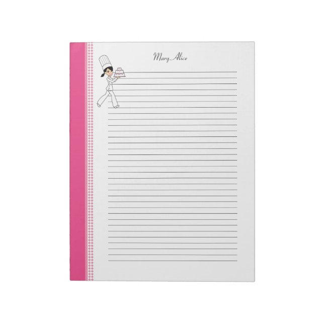 Cute Kitchen Notepad 40 Pages for Binder (Rotated)