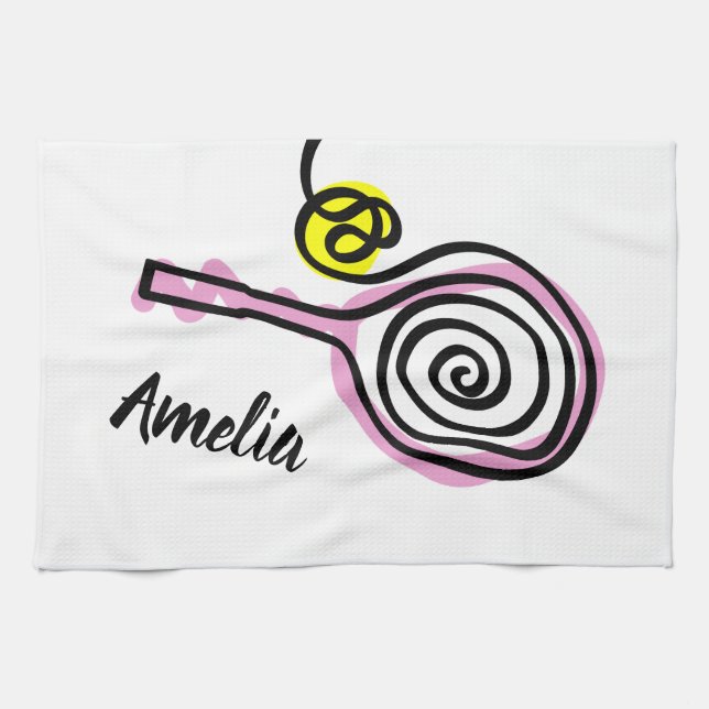 Cute kitchen towel gift idea for player or coach (Horizontal)