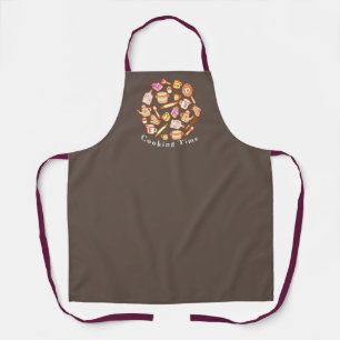 Cute Kitchenware Brown Apron