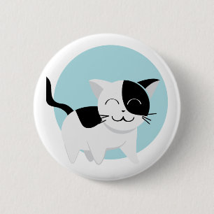 Cute Kitten 6 Cm Round Badge