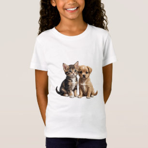 Cute kitten and puppy T-Shirt