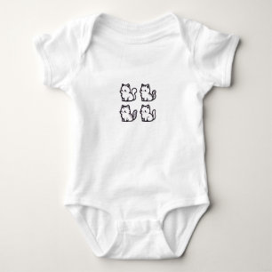 Cute kitten baby outfit baby bodysuit
