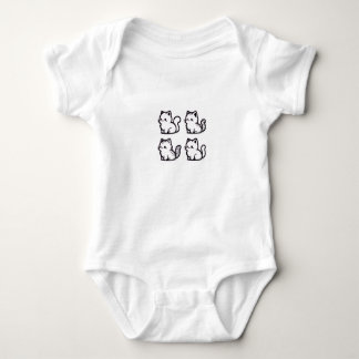 Cute kitten baby outfit baby bodysuit