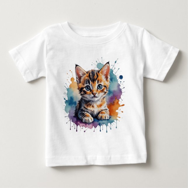  Cute kitten Baby T-Shirt (Front)