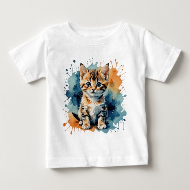  Cute kitten Baby T-Shirt (Front)