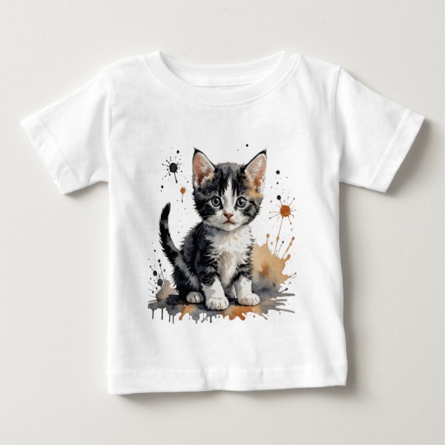 Cute kitten Baby T-Shirt (Front)