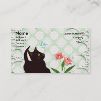 cute kitten business cards